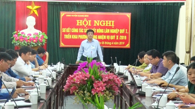 Quang Bình tổ chức Hội nghị sơ kết công tác sản xuất nông lâm nghiệp