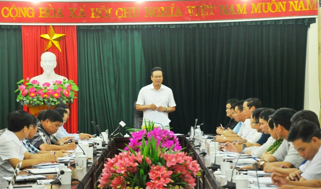 Chủ tịch UBND tỉnh Nguyễn Văn Sơn làm việc tại huyện Quang Bình
