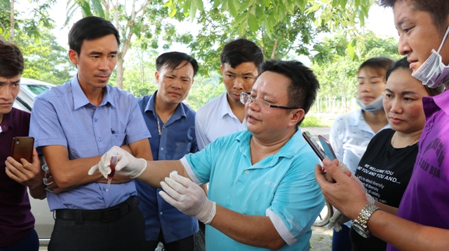 Quang Bình tập huấn công tác phòng chống bệnh dịch tả Lợn Châu Phi