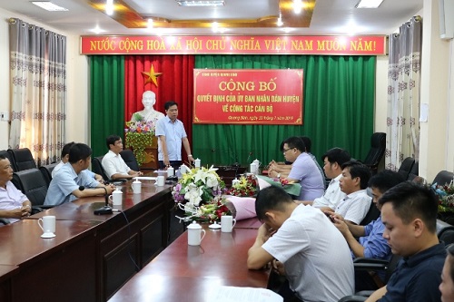 Quang Bình công bố Quyết định điều động và bổ nhiệm cán bộ